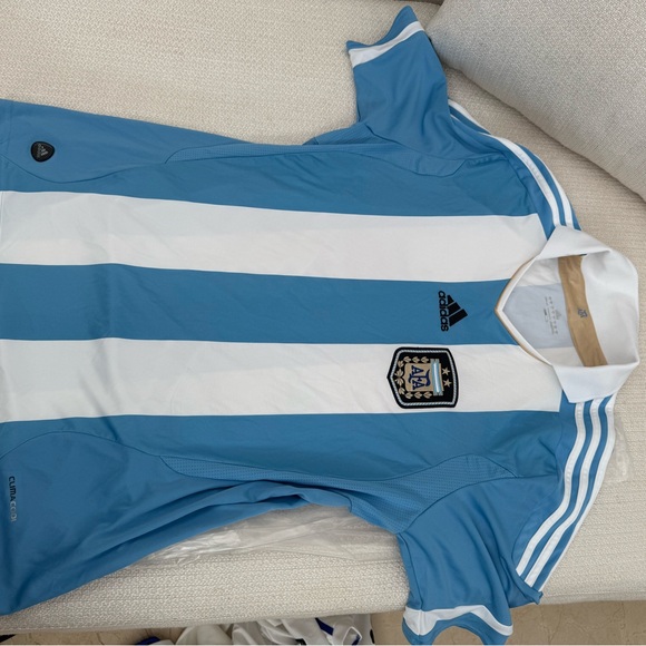 adidas Other - Adidas Argentina Sky Blue & White Soccer Jersey